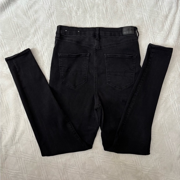 American Eagle Black Curvy Highest Rise Jeggings - Picture 3 of 7